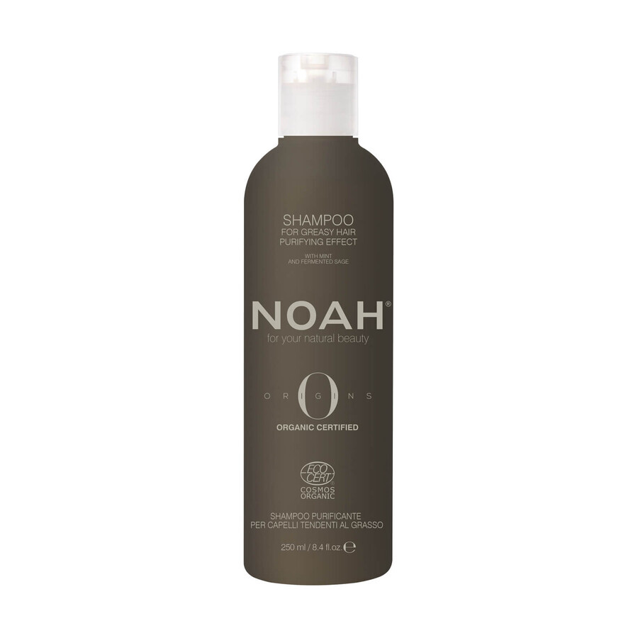 Cumpără Sampon BIO purificator cu ulei esential de menta pentru par si scalp gras, Noah, 250 ml Sampon BIO purificator cu ulei esential de menta pentru par si scalp gras, Noah, 250 ml