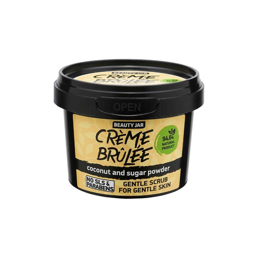 Comprar Exfoliante facial para pieles sensibles con polvo de coco y azúcar, Creme Brulee, Tarro de Belleza, 120g Exfoliante facial para pieles sensibles con polvo de coco y azúcar, Creme Brulee, Tarro de Belleza, 120g