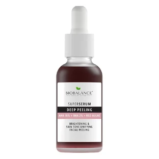 Super Deep Exfoliating Serum mit AHA 10% + BHA 2% + Rotalgenextrakt, zur Aufhellung und Glättung der Haut, Bio Balance, 30 ml