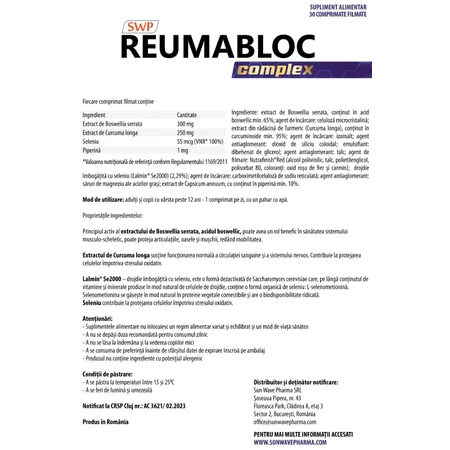 ReumaBlock Complex, 30 comprimidos, Sun Wave