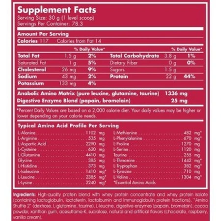100 % Whey Protein Professional Scitec Nutrition Vanillegeschmack, 2350 g