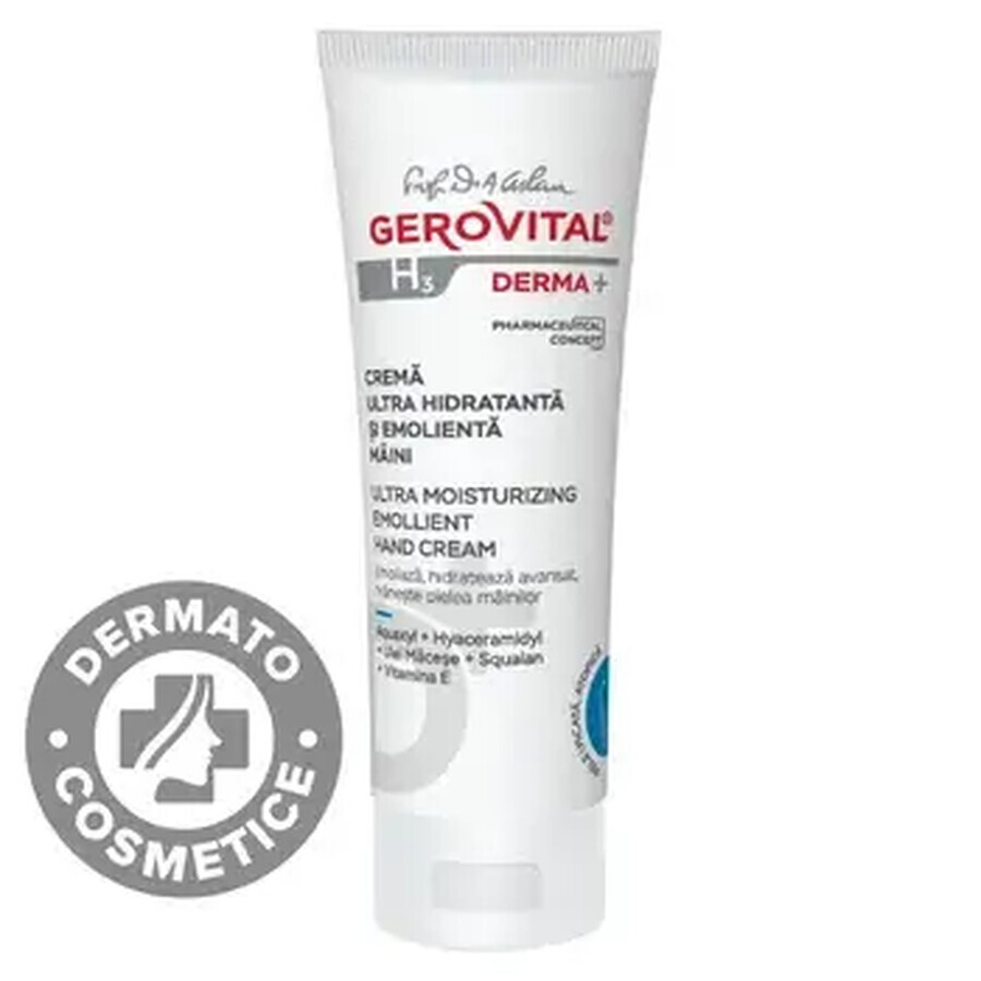 Gerovital H3 Derma+ ultra moisturizing and emollient hand cream, 100 ml, Farmec