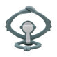 Silicone gingival ring Maimutica, Iron Green, Mombella