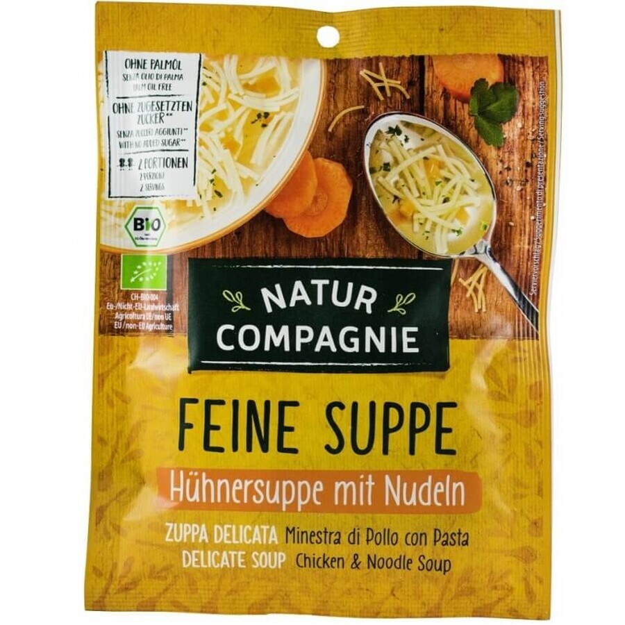 Buy Organic chicken noodle soup, 40 g, Natur Compagnie Organic chicken noodle soup, 40 g, Natur Compagnie