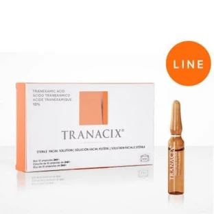 Viales de solución facial estéril Tranacix, 10 x 2 ml, LSI