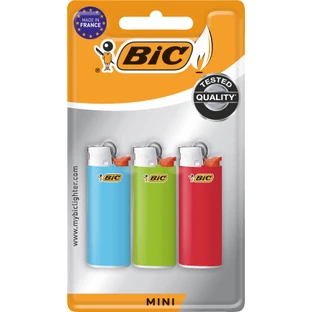Mini encendedores BIC, 3 unidades