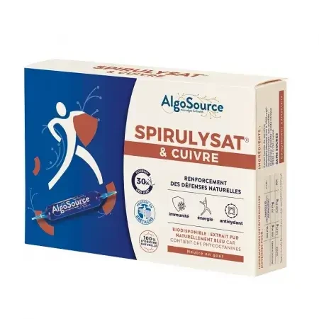 Spirulysate and copper, 20 vials, Algosource