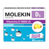 Molekin D3 4000UI, fórmula FUERTE, 60 cápsulas blandas, Zdrovit
