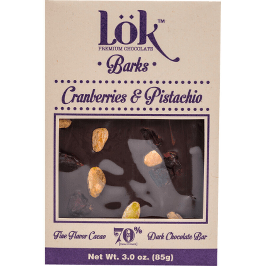 Acquista Lök Cioccolato con mirtilli rossi e pistacchi, 85 g Lök Cioccolato con mirtilli rossi e pistacchi, 85 g