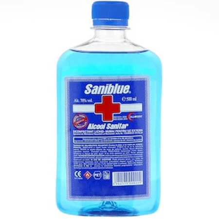 Sanitary alcohol, 70%, 200 ml, Saniblue