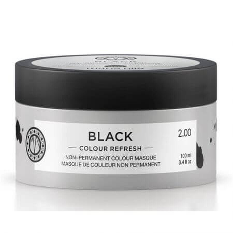 Color Refresh Black hair coloring mask, 100 ml, Maria Nila