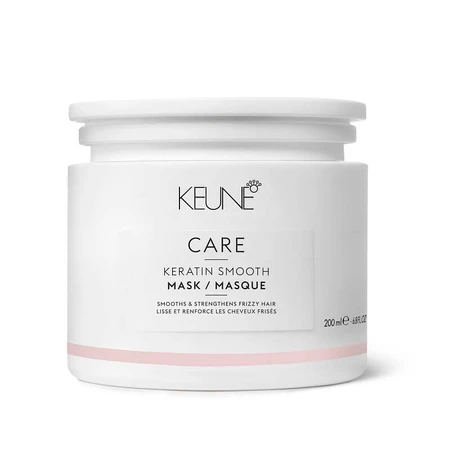 Mascarilla para cabellos quebradizos Cuidado Alisado Keratina, 200 ml, Keune