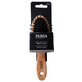 Oval wood and rubber hair brush, 1 piece, Parsa