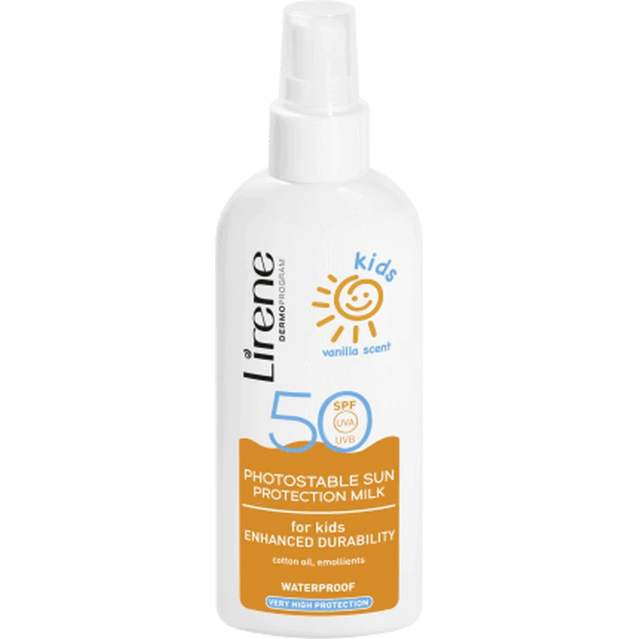 Lirene Lait solaire SPF50 pour enfants 150 ml