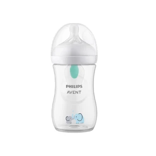 Fles met Natural Response anti-kolieksluiting, 1 maand+, 260 ml, Deco Elefant, Philips Avent