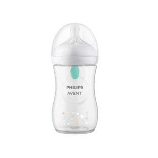 Biberon Natural Response avec dispositif anti-colique, 1 mois et plus, 260 ml, Deco Bear, Philips Avent