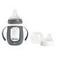 Biberon in vetro 2 in 1 per l&#39;apprendimento, 210 ml, Mineral Grey, Beaba