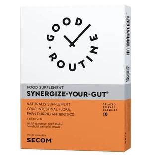 Synergize Your Gut Good Routine, 10 plantaardige capsules, Secom