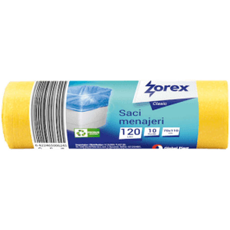 Buy Zorex Household bags yellow 120 l, 10 pcs Zorex Household bags yellow 120 l, 10 pcs