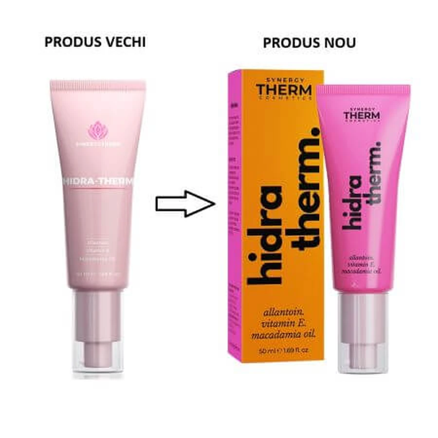 Hydra Therm crema hidratante rostro y escote, 50 ml, Synergy Therm
