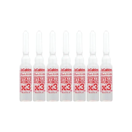 Flash Hair Moisture Hyaluronic Vial, 7 vials x 5 ml, La Cabine