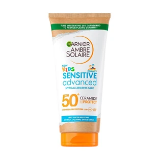 Sensitive Advanced Ambre Solaire Loción corporal para bebés, FPS 50+, 175 ml, Garnier