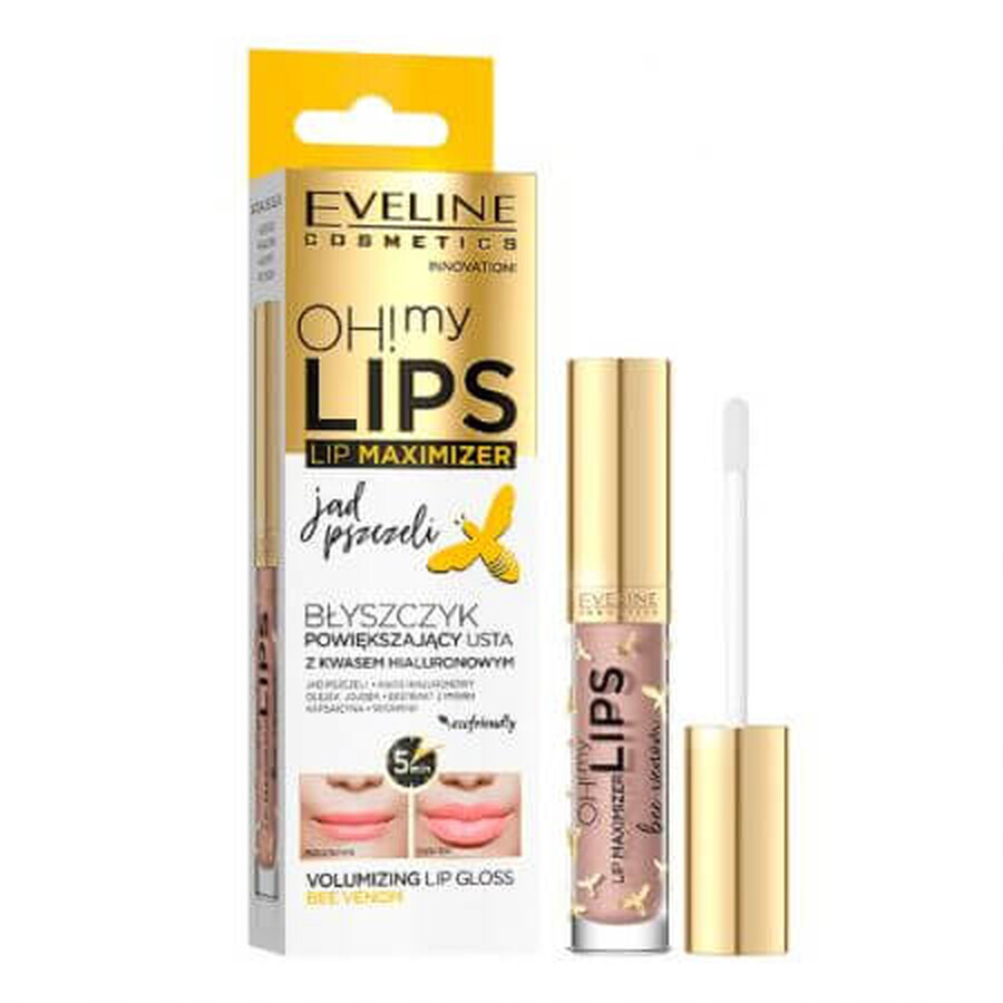 Buy Lip gloss with bee venom Oh! My Lips, 4.5 ml, Eveline Cosmetics Lip gloss with bee venom Oh! My Lips, 4.5 ml, Eveline Cosmetics