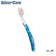 Blue soft toothbrush + 1 exchangeable spare, Silver Care