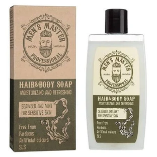 Jabón para el cuerpo y el cabello de hierbas marinas y menta, 260 ml, Men's Master Professional