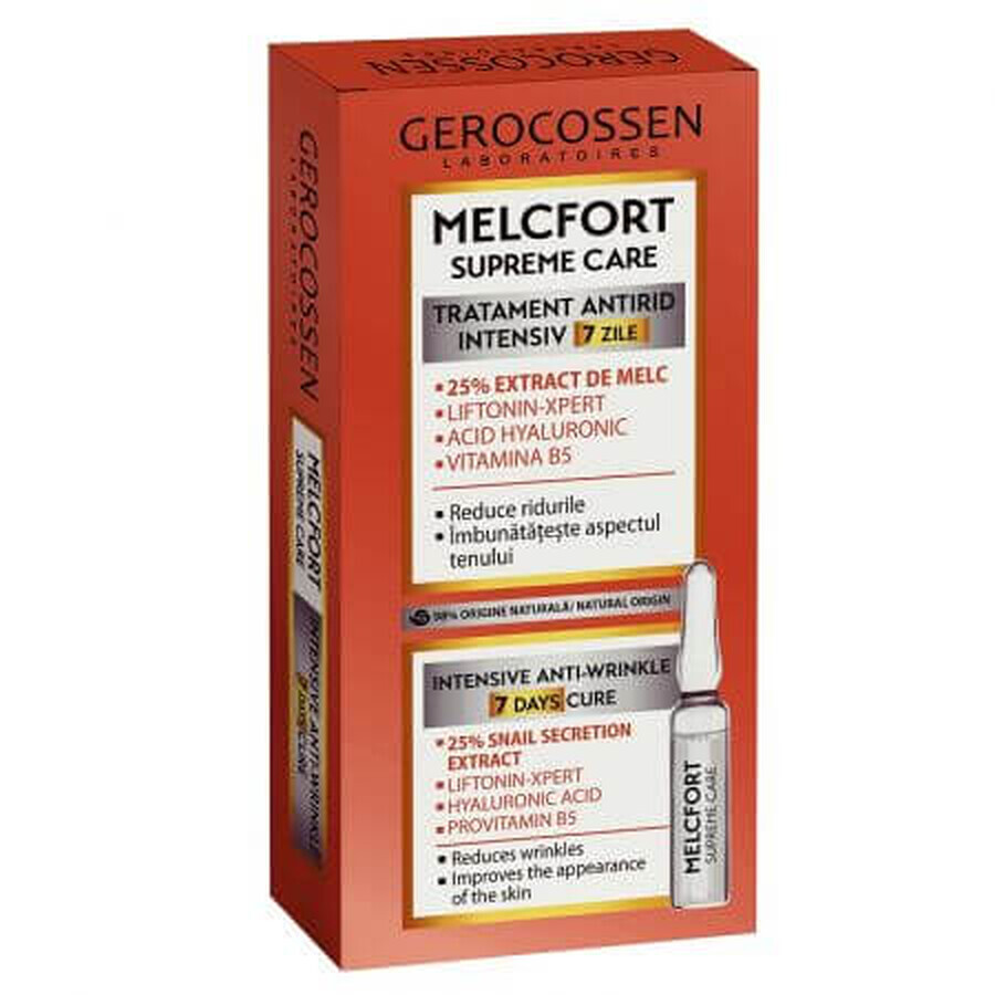 Comprar Tratamiento intensivo antiarrugas con extracto de caracol, liftonina Xpert Eco, ácido hialurónico, pro-vitamina B5 Melcfort, 7 ampollas x 2 ml, Gerocossen Tratamiento intensivo antiarrugas con extracto de caracol, liftonina Xpert Eco, ácido hialurónico, pro-vitamina B5 Melcfort, 7 ampollas x 2 ml, Gerocossen
