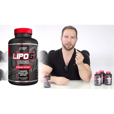 Lipo 6 Black suplemento quemador de grasa, 120 cápsulas, Nutrex