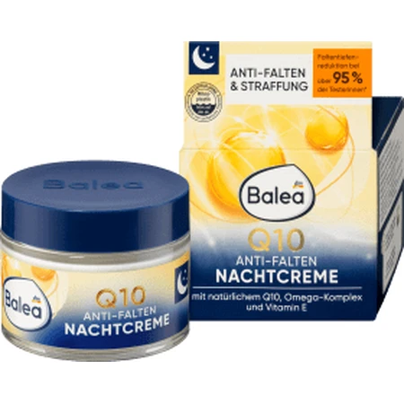 Balea Crema de noche antiarrugas Q10, 50 ml
