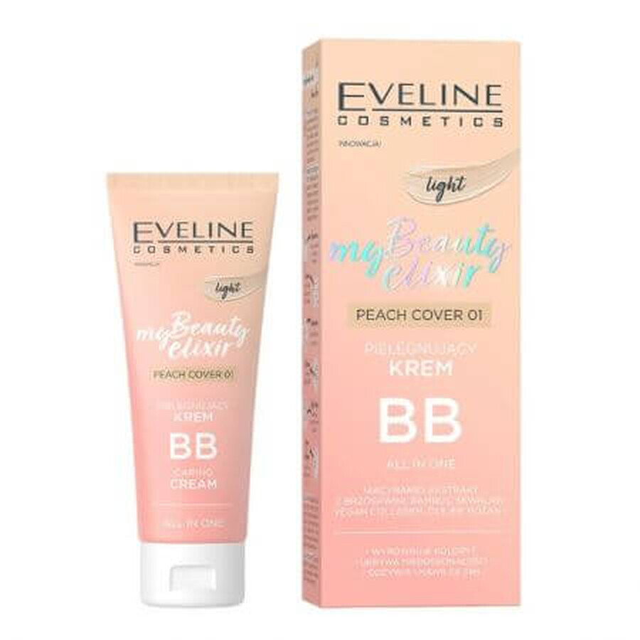 Cumpără BB Cream My Beauty Elixir, Peach Cover 01, 30 ml, Eveline Cosmetics BB Cream My Beauty Elixir, Peach Cover 01, 30 ml, Eveline Cosmetics