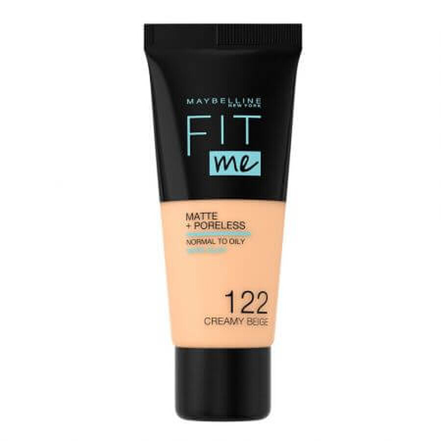 Acquista Fondotinta Fit Me Matt, 122 Creamy Beige, 30 ml, Maybelline Fondotinta Fit Me Matt, 122 Creamy Beige, 30 ml, Maybelline