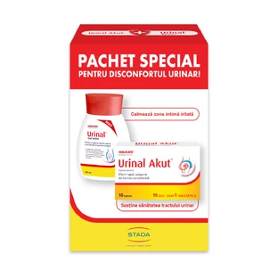 Package Urinal gel intimate, 200 ml + Urinal akut, 10 capsules, Walmark