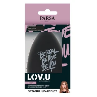 LOV.U Wet & Dry LOV.U Taschenbürste - Schwarz, 1 Stück, Parsa