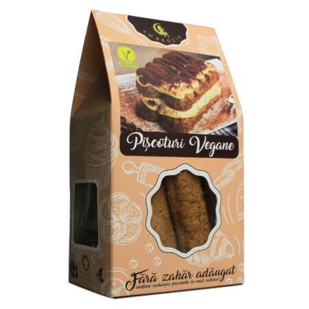 Galletas veganas sin azúcar añadido, 130 g, Hiper Ambrozia