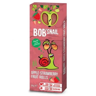 Panecillo natural de manzana y fresa, 30 g, Bob Snail