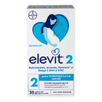 Elevit 2, Multivitaminas para el embarazo - 2º y 3er trimestre del embarazo, 30 cápsulas, Bayer Elevit 2, Multivitaminas para el embarazo - 2º y 3er trimestre del embarazo, 30 cápsulas, Bayer
