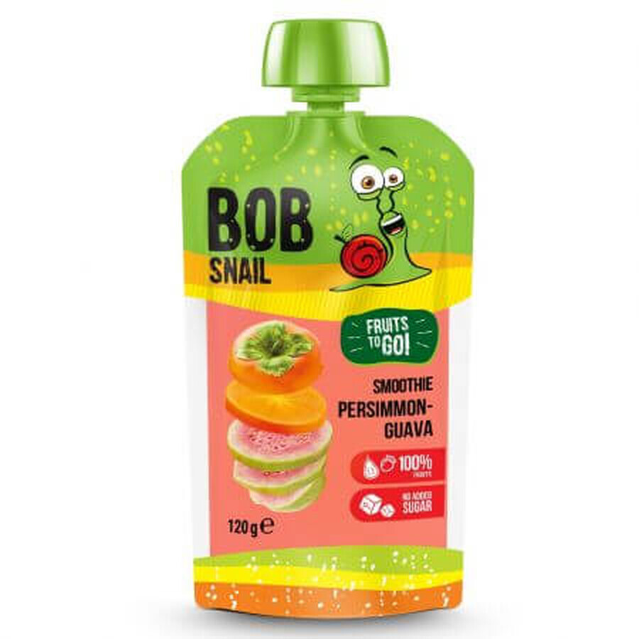 Acquista Frullato naturale di guava rosa e frutti di kaki, 120 g, Bob Snail Frullato naturale di guava rosa e frutti di kaki, 120 g, Bob Snail