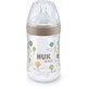 Bottle with Nature silicone teat, size M, 260 ml, Crem, Nuk