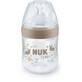 Bottle with Nature silicone teat, size S, 150 ml, Crem, Nuk