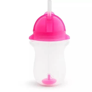 Vaso con pajita flexible Any Angle Click Lock, +12 meses, Rosa, 296 ml, Munchkin
