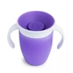 Vaso de lactancia Miracle 360 con asas, +6 meses, Morado, 207 ml, Munchkin