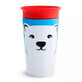 Miracle 360 Wildlove training cup, +12 months, Polar Bear, 266 ml, Munchkin