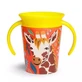 Miracle 360 Wildlove training cup with handles, +6 months, Giraffe, 177 ml, Munchkin