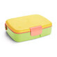 Bo&#238;te &#224; lunch Bento avec ustensiles en acier inoxydable, +18 mois, jaune, Munchkin