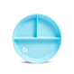 Stay Put Compartmentalized Suction Cup Plate, +6 months, Blue, Munchkin