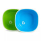 Set of 2 Splash bowls, 6luni+, Blue/Green, Munchkin