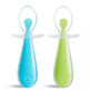 Set of 2 baby spoons Gentle Scoop, Blue/Green, Munchkin